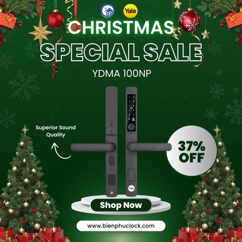 Khóa Cửa Nhôm Vân tay YALE YDMA 100NP (YDMA100NP/ YDMA100 NP)