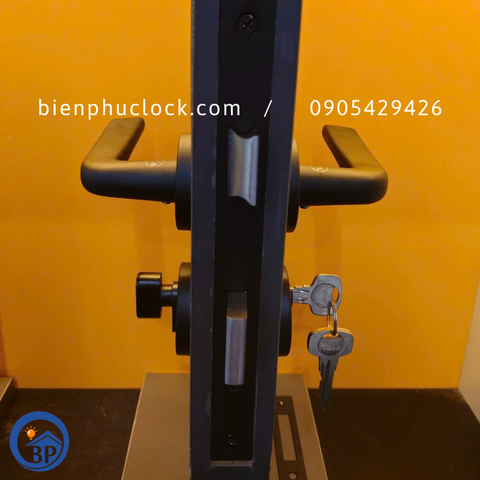 Bộ khóa tay gạt YALE YTLH-016, Đen Mờ