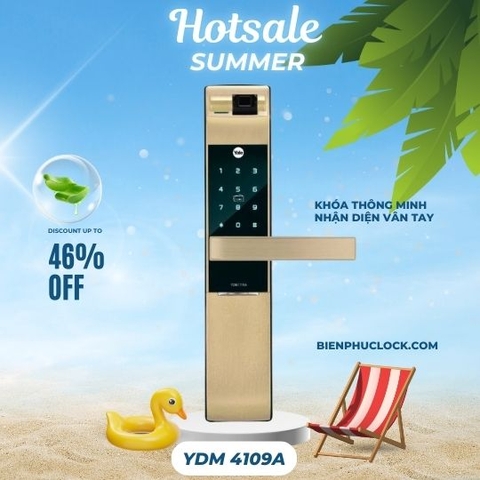 Khóa Thông Minh Yale YDM 4109A GOLD (YDM4109AGOLD/ YDM4109A GOLD)