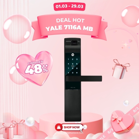 Khóa Cửa Thông Minh Yale YDM 7116A MB (YDM7116AMB/ YDM7116A MB)