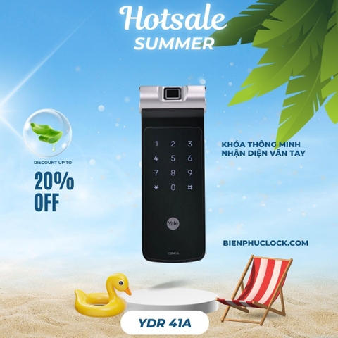 Khóa Thông Minh Cửa Lùa Yale YDR41A