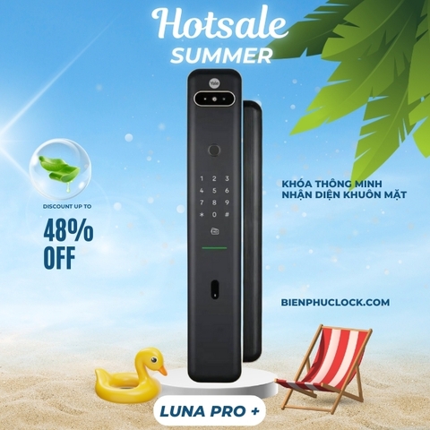 Khóa Thông Minh Yale LUNA PRO + (LUNA PRO+) Nhận Diện Khuôn Mặt