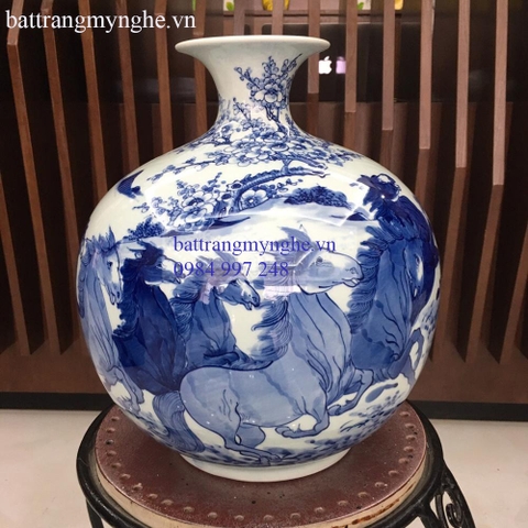 Bóng hút tài - hút lộc - vẽ mã đáo thành công - cao 35cm rộng 30cm