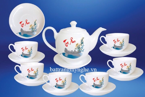 Bộ ấm chén Bát Tràng quà tặng thầy cô 20/11