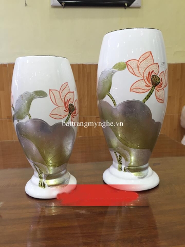 Lọ hoa gốm nghệ thuật hoa sen