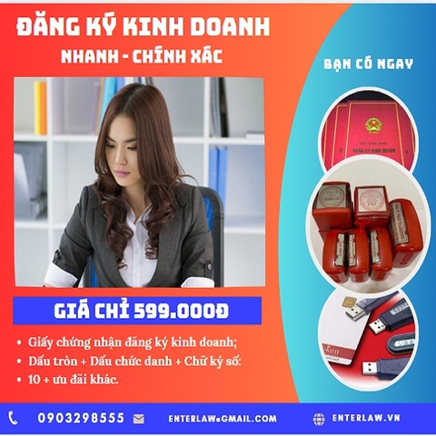 Dịch vụ thành lập doanh nghiệp tư nhân - Giá từ 599.000 đồng