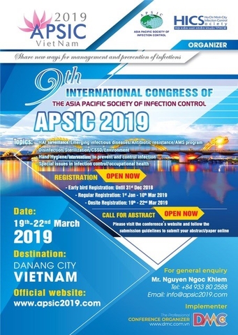 Hội nghị quốc tế về Kiểm soát nhiễm khuẩn APSIC 2019