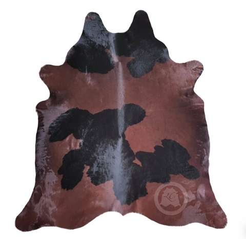 Thảm Da Bò Brasil Chocolate & Black