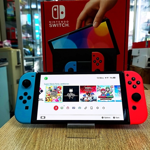 Switch OLED original set hàng 2nd hand 256gb đã cop games