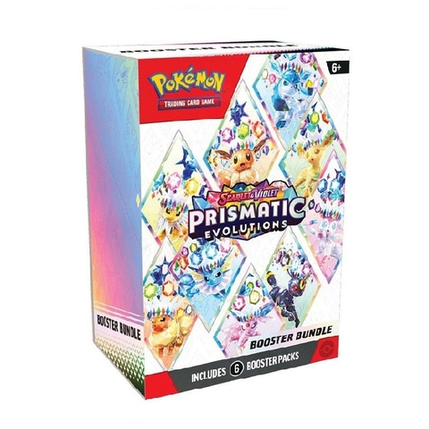 Thẻ bài Pokémon TCG Scarlet & Violet Prismatic Evolutions Booster Bundle