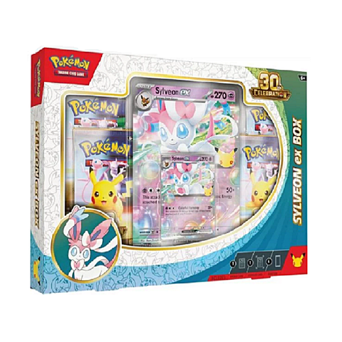 Thẻ TCG Pokémon 30th Celebration Sylveon ex Box