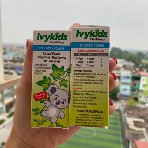 Tinh chất trị ho Ivykids Úc 20ml