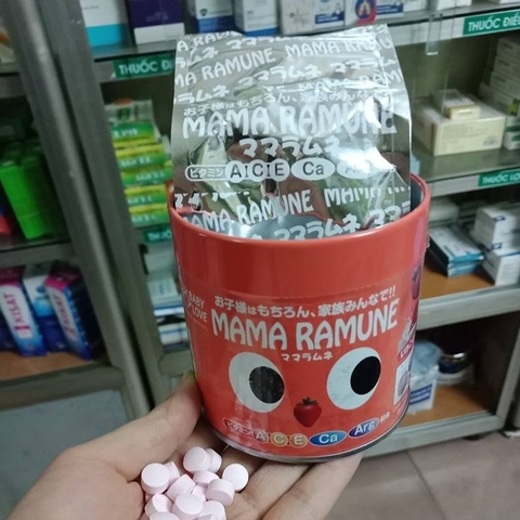 Kẹo cho trẻ biếng ăn Mama Ramune 200 viên