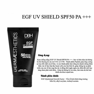 BH EGF UV Shield SPF50+ PA+++ – Kem chống nắng chống lão hóa – 60ml