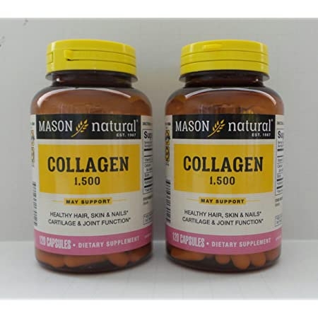 Collagen thủy phân Mason Natural  1500mg Caps With Vitamin C 120 viên