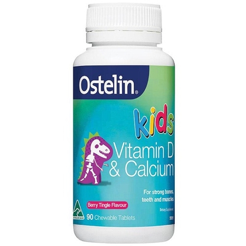 Ostelin Vitamin D & Calcium Kids Chewable - Bổ sung canxi và vitamin D cho bé