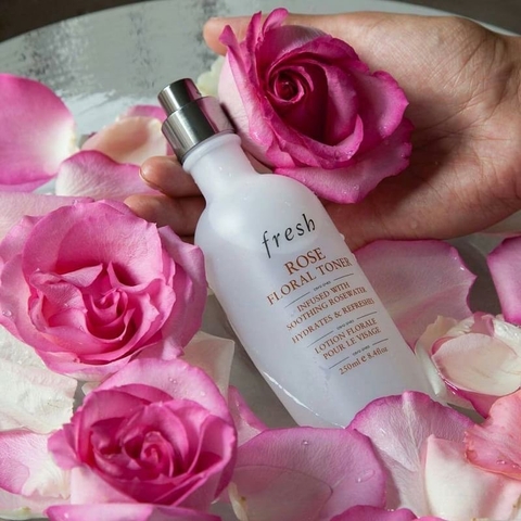 FRESH ROSE FLORAL TONER - Dưỡng ẩm và thu nhỏ lỗ chân lông