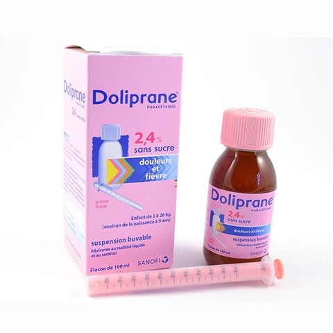 Thuốc hạ sốt Doliprane 2.4 (100ml) 3-26kg