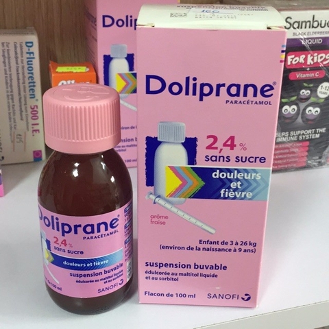 Thuốc hạ sốt Doliprane 2.4 (100ml) 3-26kg