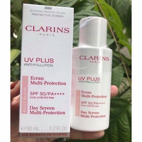 Kem chống nắng Clarins UV Plus Anti-Pollution Rosy Glow