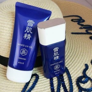 Kem Chống Nắng Kose White UV Milk 60ml + Lotion Kose Medicated Sekkisei 24ml