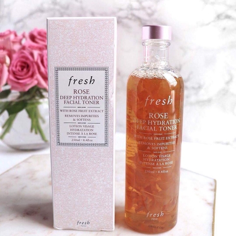 Toner da Fresh Rose Deep Hydration của Mỹ 250ml