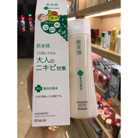 Nước hoa hồng cho da mụn Kracie Hadabisei Acne Care Facial Lotion