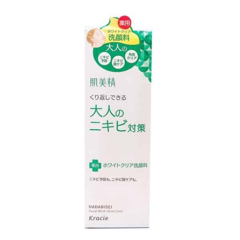 Sữa rửa mặt hỗ trợ trị mụn Kracie Hadabisei Acne Care Facial Wash 110g