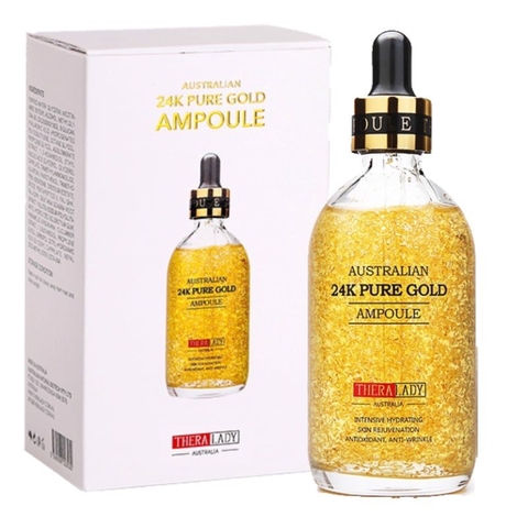 Tinh Chất Dưỡng Da Vàng 24K TheraLady Australian 24k Pure Gold Ampoule 100mL