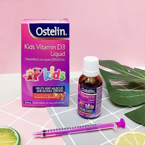 Vitamin D Liquid Kids Ostelin cho trẻ từ 6 tháng -12 tuổi