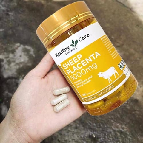 Viên uống nhau thai cừu Healthy Care sheep placenta 100 viên