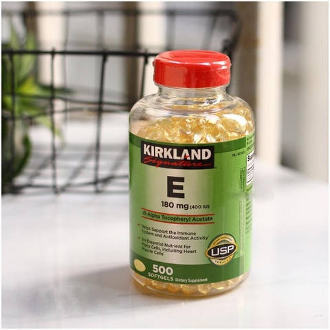 Vitamin E 400 IU Kirkland 500 viên Mỹ