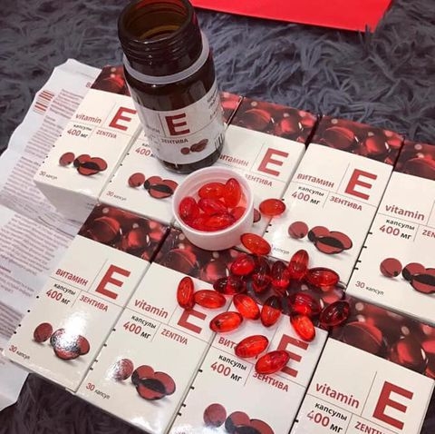 Vitamin E đỏ Zentiva 400mg của Nga Hộp 30 viên