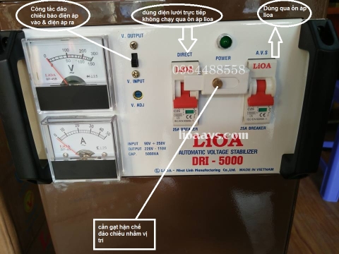 Ổn áp lioa 5kva ( Thế hệ mới )