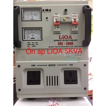 Ổn áp LIOA 5kva Dải 90v