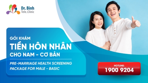 GÓI KHÁM TIỀN HÔN NHÂN <br> CHO NAM - CƠ BẢN