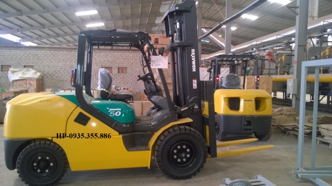 Bàn giao xe nâng 5 tấn, model: FD50AYT-10 tại Hải Phòng