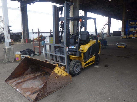 Xe nâng điện Komatsu 2.5 tấn FE25- 2 (321595) gắn gầu xúc