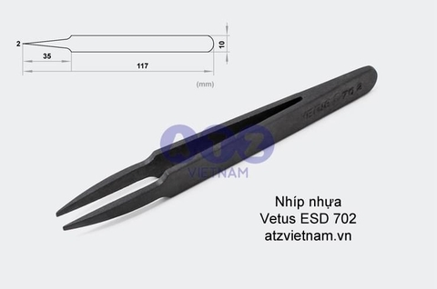 Nhíp nhựa chống tĩnh điện ESD Vetus 702