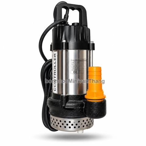 SOLAR Bơm Chìm Brushless 24V 350W 15m³/h Đẩy 3m 1 inch (Giá Không Pin)