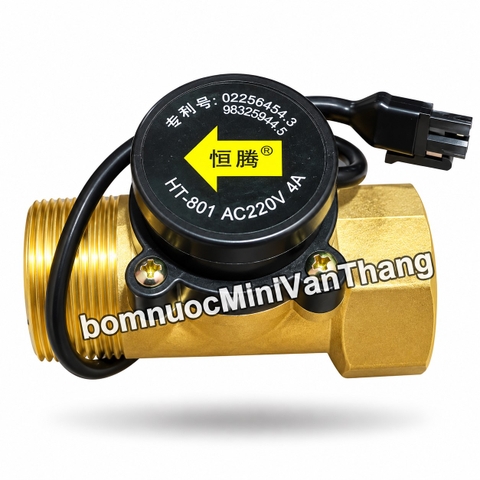 Van Điện Cảm Biến Dòng Chảy Ren 42 HT-801 | Van Dòng Chảy HT801 220V