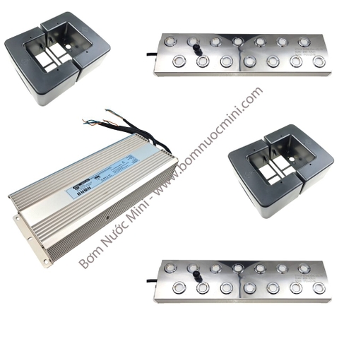 COMBO 2 Vỉ 14 Mắt + 1 Nguồn Chống Nước Sài 2 Vỉ 48V + 2 Phao Nổi | 2 Vỉ Phun Sương 14 Mắt + Nguồn Chống Nước Sài 2 Vỉ 48V + 2 phao nổi