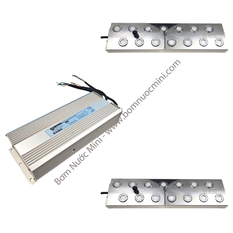 COMBO 2 Vỉ 14 Mắt + 1 Nguồn Chống Nước Sài 2 Vỉ 48V | 2 Vỉ Phun Sương 14 Mắt + Nguồn Chống Nước Sài 2 Vỉ 48V