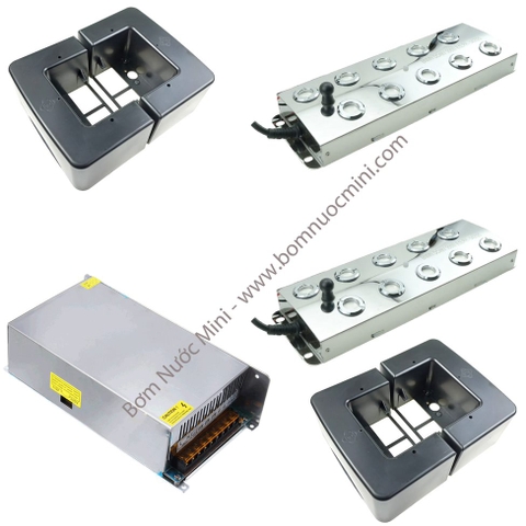 COMBO 2 Vỉ 10 Mắt + 1 Nguồn tổ ong Sài 2 Vỉ 48V+ 2 Phao Nổi  | 2 Vỉ Phun Sương 10 Mắt + Nguồn Tổ Ong Sài 2 Vỉ 48V + 2 Phao Nổi