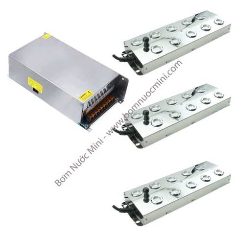 COMBO 3 Vỉ 10 Mắt + 1 Nguồn tổ ong Sài 3 Vỉ 48V | 3 Vỉ Phun Sương 10 Mắt + Nguồn Tổ Ong Sài 3 Vỉ 48V