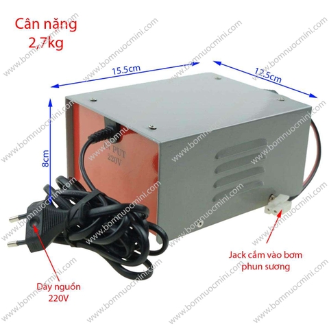 Bộ Nguồn 32V Hộp Sắt Cho Bơm Phun Sương