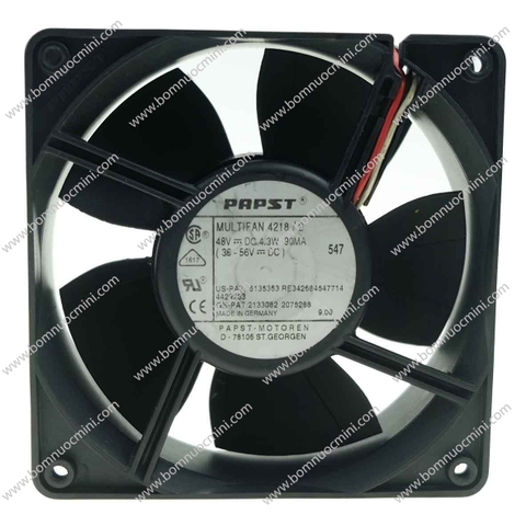 Quạt Tản Nhiệt PAPST 48V 0,09A 120x120x38mm 4218 | Fan 12038 48V | Quạt 12038 48V