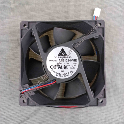 Quạt Delta 24V 0.75A 120x120x38mm AFB1224VHE (Mới 98%) | Fan 12038 24V | Quạt 12038 24V