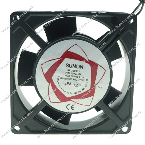 Quạt Sunon 92x92x25mm 110V | Fan 9225 110V | Quạt 9225 110V