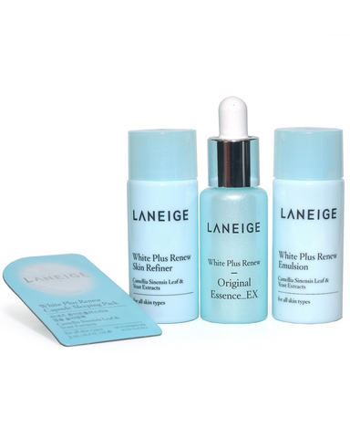 BỘ KÍT DƯỠNG TRẮNG DA LANEIGE WHITE PLUS RENEW TRIAL KIT 5 SẢN PHẨM